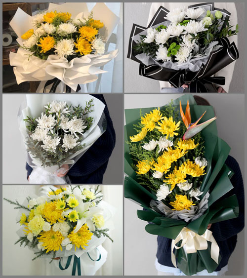广东梅州市五华县岐岭镇荣贵村白事花束代送